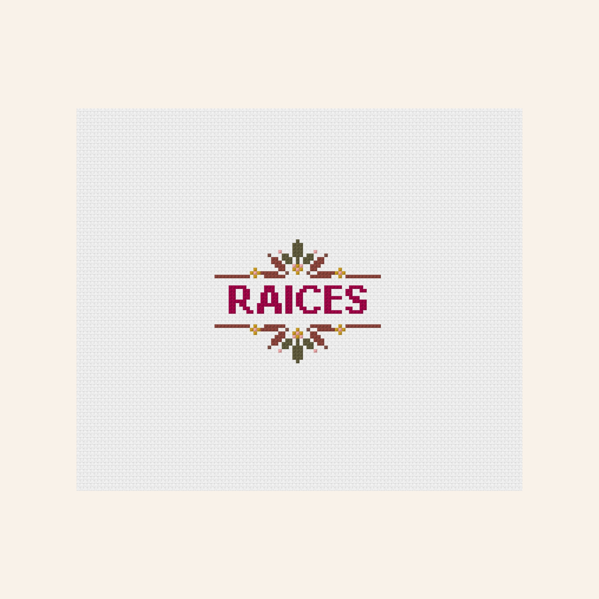 RAICES — Digital Needlepoint Chart